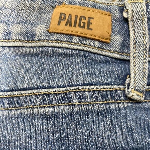 Paige Verdugo Ankle Distressed Jeans Medium Wash Mid Rise Size 26 - Picture 12 of 15